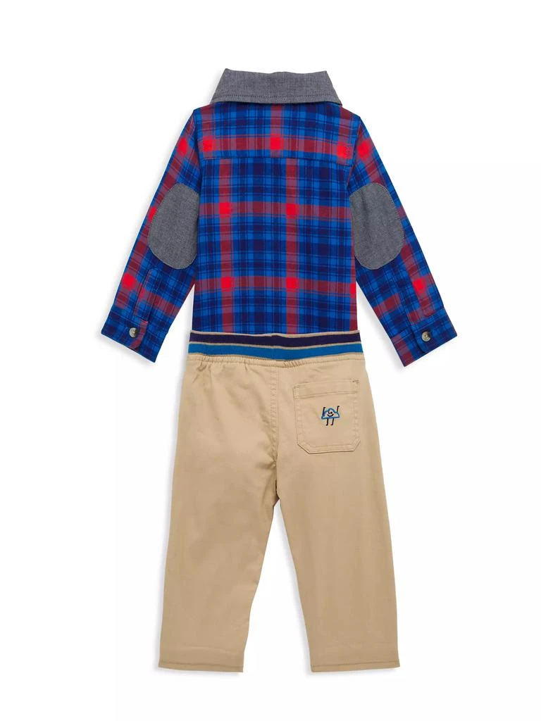 Rockets of Awesome Baby Boy's Plaid Shirt & Pants Set 3