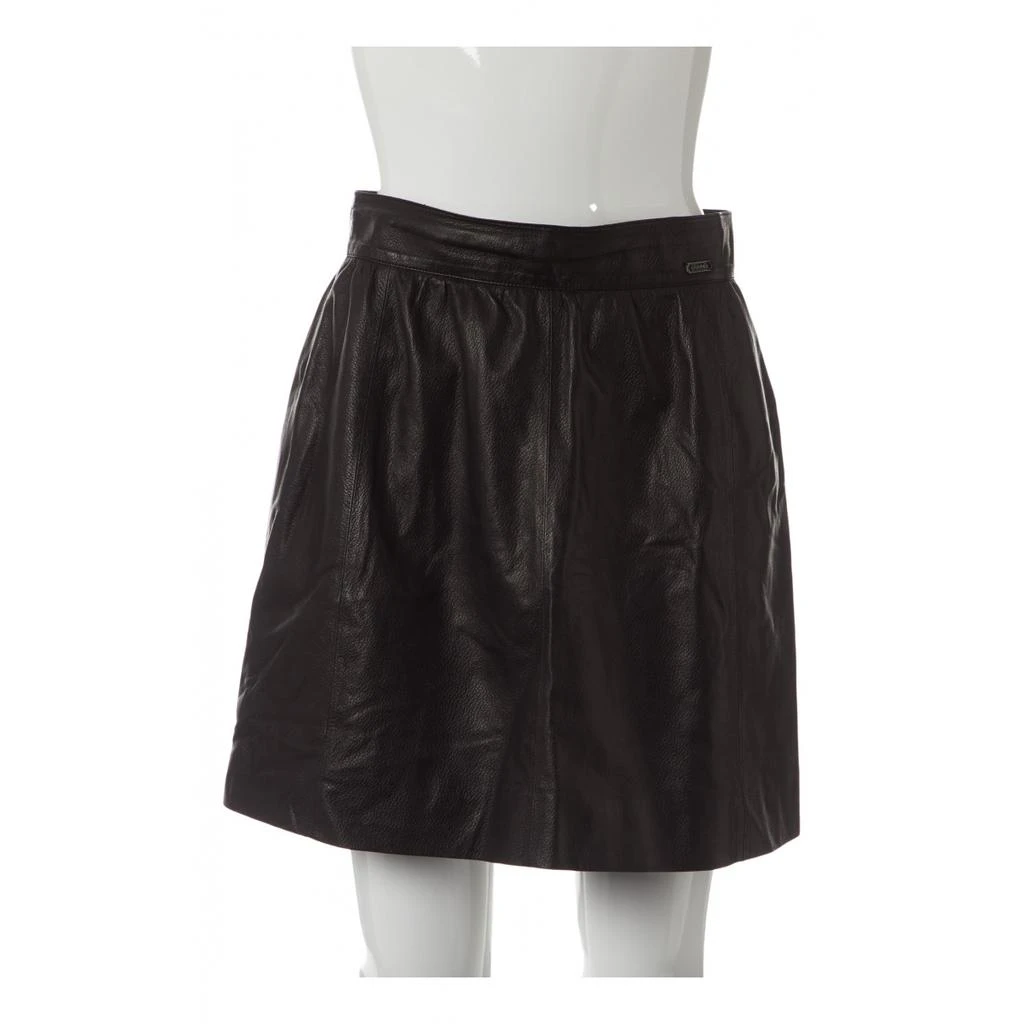 Chanel Chanel Leather mini skirt 1