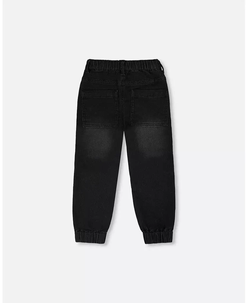 Deux par Deux Little and Big Boy Stretch French Terry Denim Jogger 3