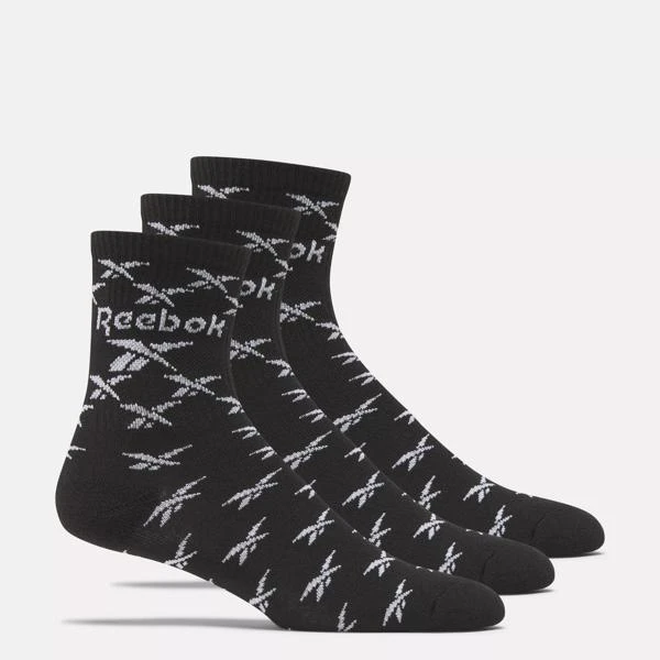 Reebok Zone Cushion Mid Crew Socks 3 Pairs 1