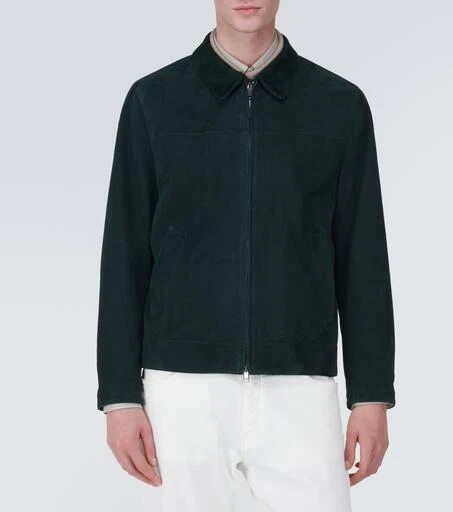 Brioni Suede blouson jacket 3