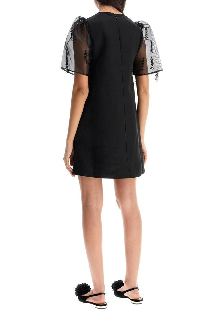 Ganni "organza-sleeved midi 3