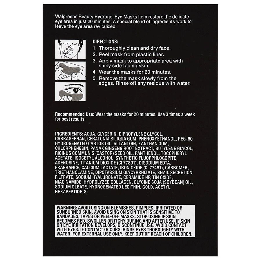 Walgreens Hydrogel Eye Masks 3