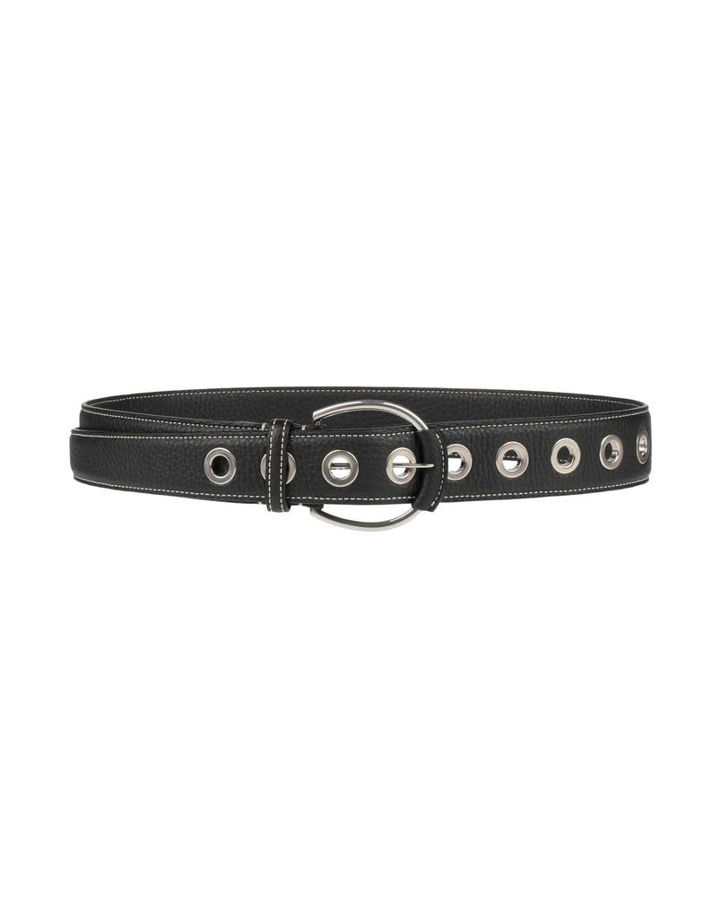 Ermanno Scervino Blue Leather Ratchet Buckle Women\'s Belt ERMANNO SCERVINO Belt Navy Blue Leather Ratchet Buckle Waist  main image 3