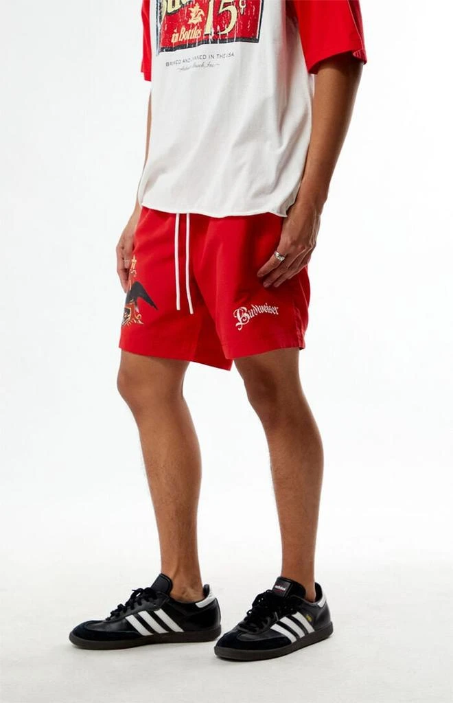 Budweiser By PacSun Logo Volley 6.5" Swim Trunks 3