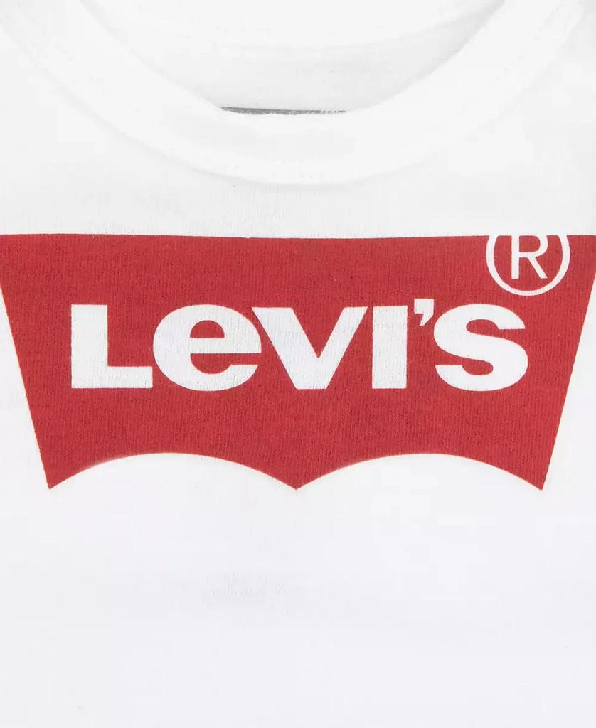 Levi's Baby Boys & Girls Short Sleeves Batwing Bodysuit, Pack of 3 5