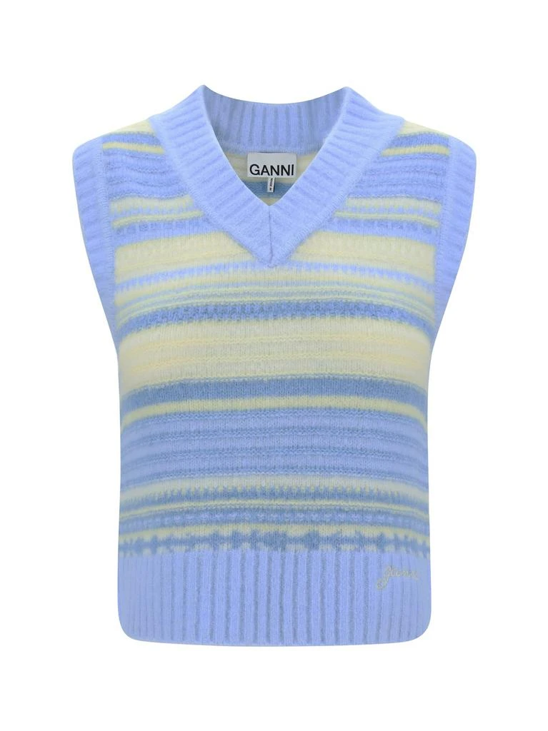 Ganni Ganni Stripped Knitted Vest 1