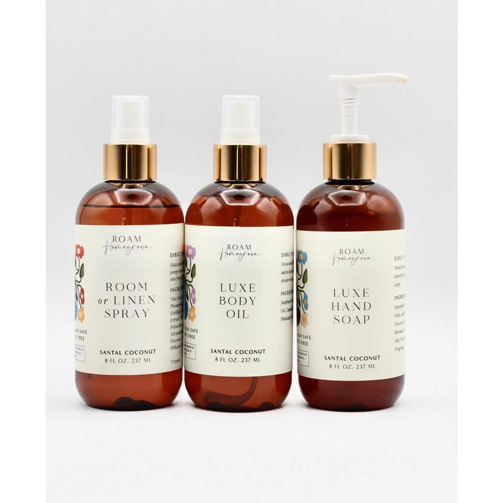 ROAM Homegrown 3 Pc Santal Coconut Bath Plus Body Gift Set 3