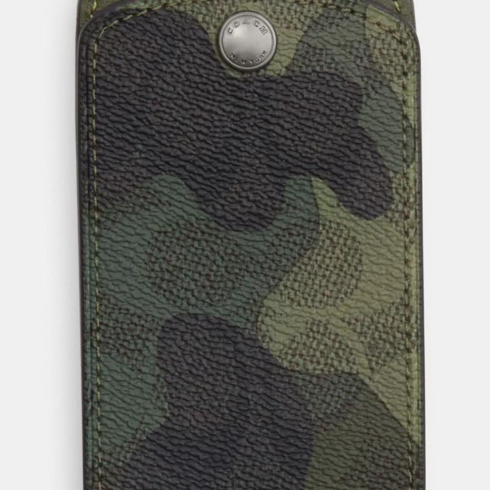 Coach Luggage Tag In Signature Camo Print