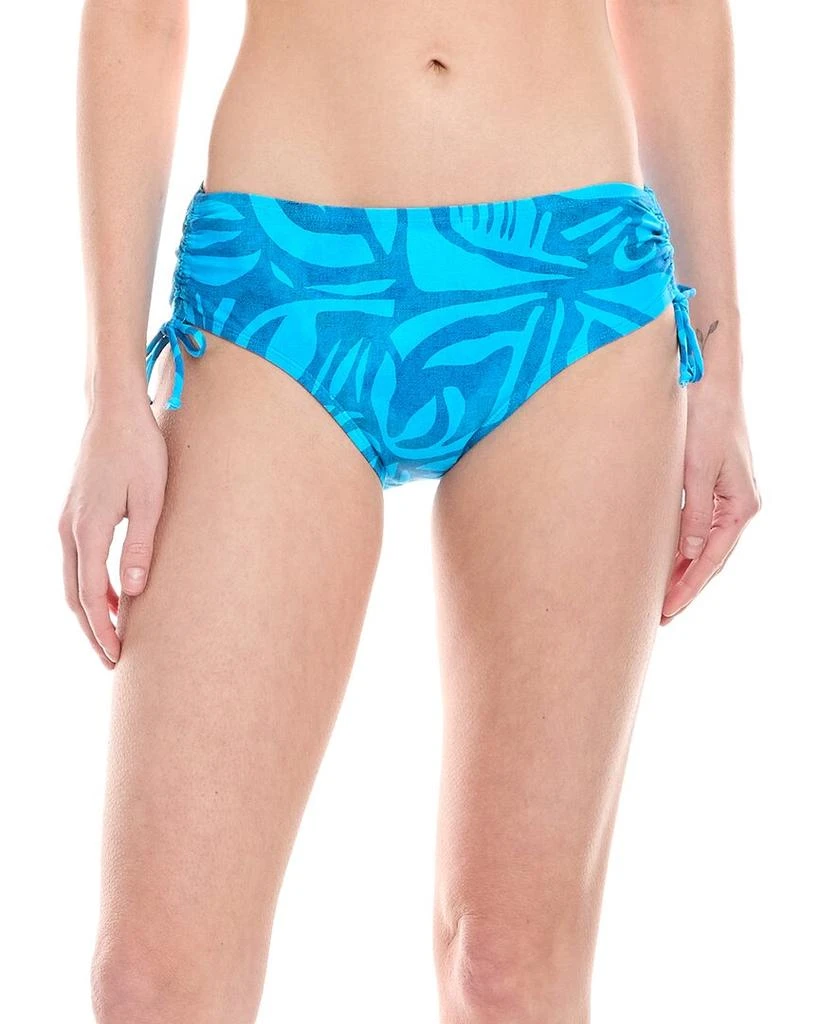 Next Destination Mid-Rise Ruched Bikini Bottom 1
