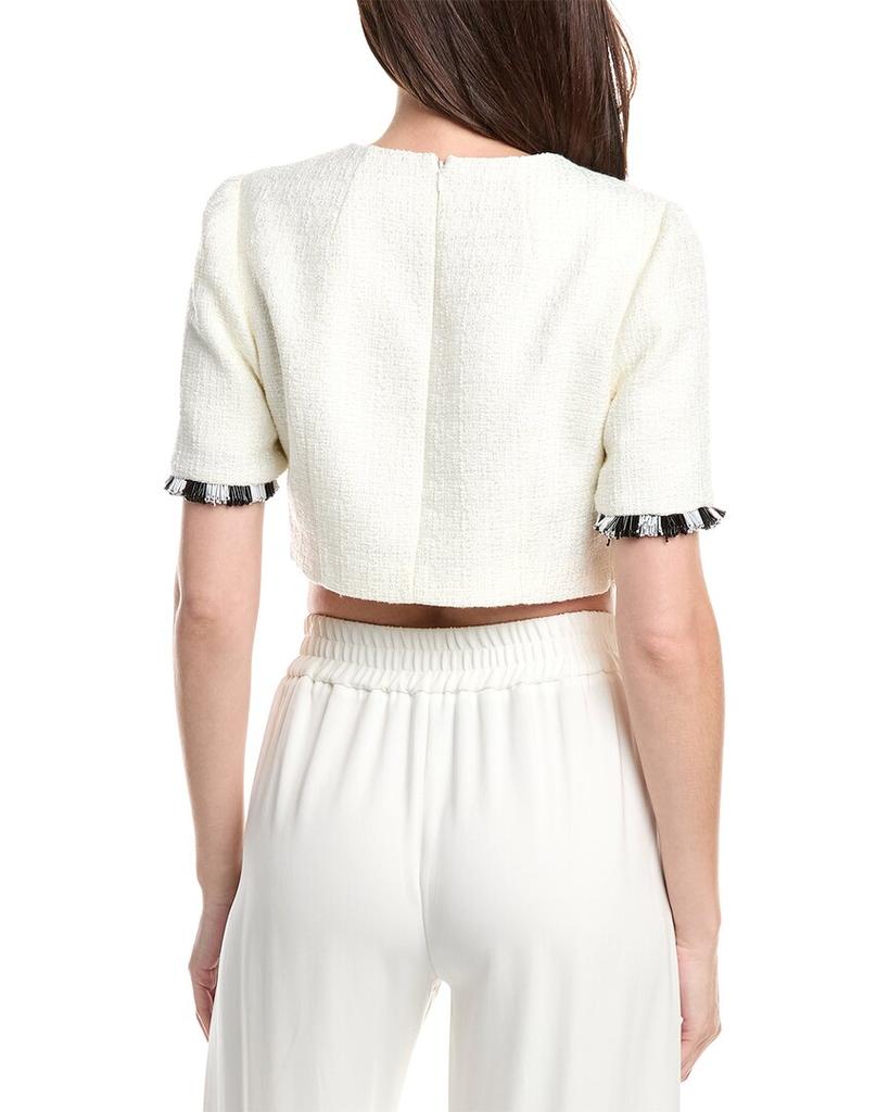 Milly Milly Lee Beaded Fringe Crop Top