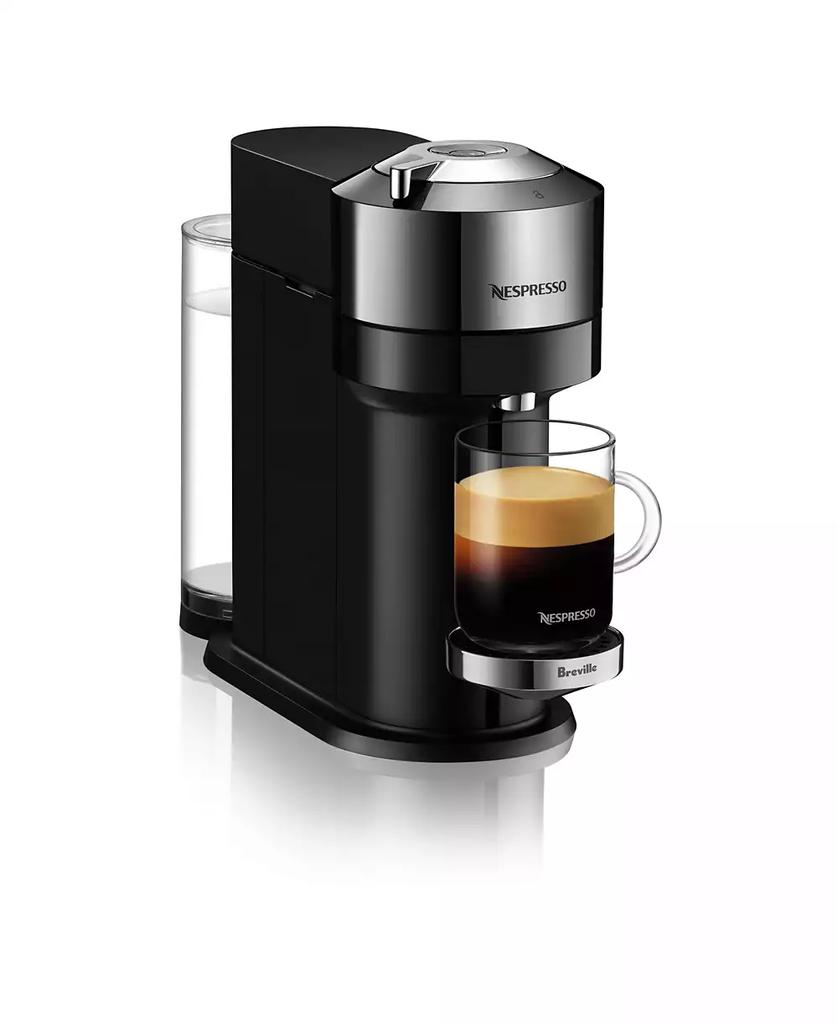 Nespresso Vertuo Next Deluxe Coffee and Espresso Machine by Breville, Dark Chrome with Aeroccino Milk Frother