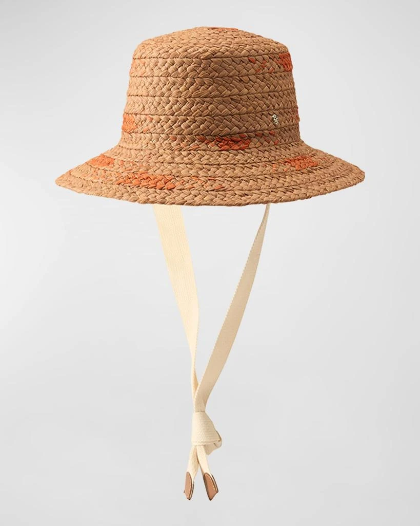 Helen Kaminski Contrasting Wide Braided Bucket Hat 1