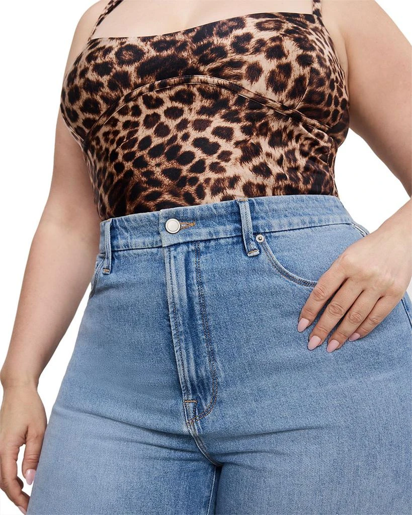 Good American Good Boy Straight Cropped Jeans in I766 10