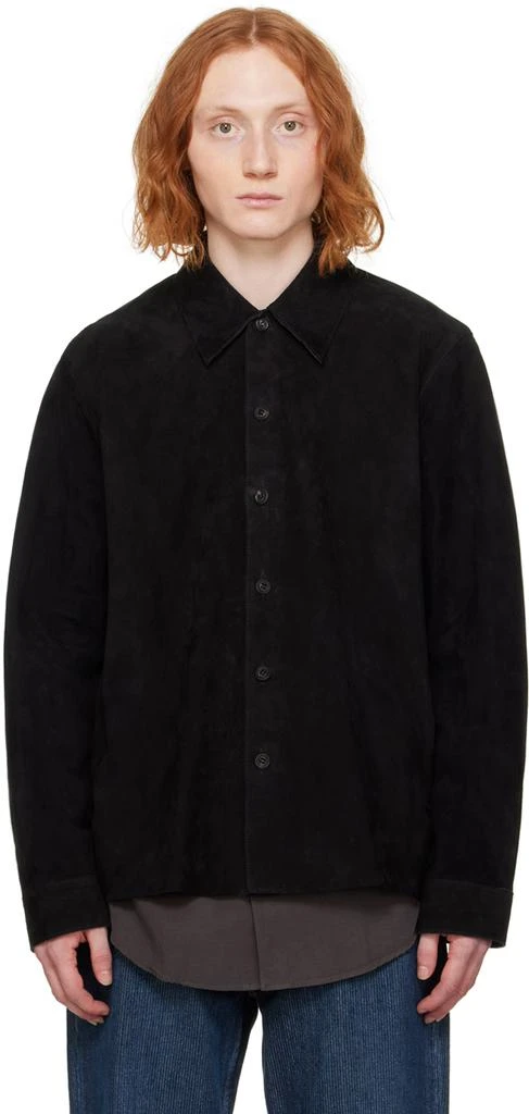 Our Legacy Black Welding Suede Jacket 1