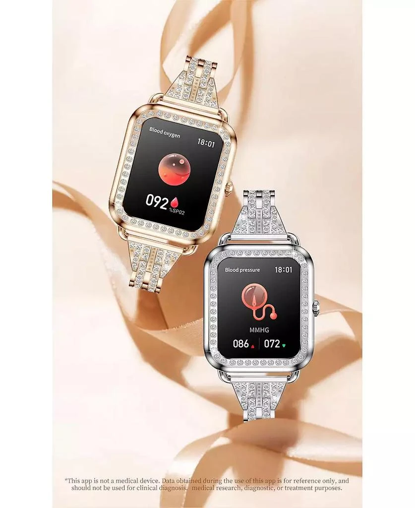 RUXING Smart Watch Bluetooth Call Heart Rate Monitor IP67 Waterproof Fitness Tracker for Men Women -Gold 6