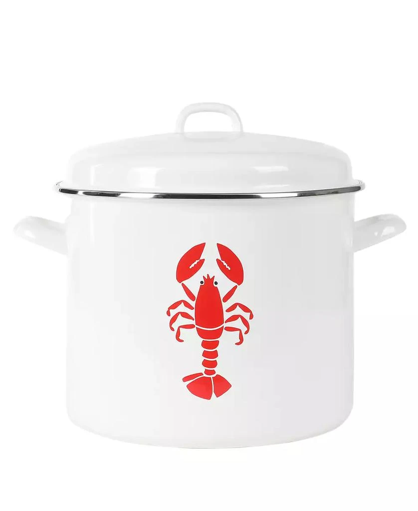 Martha Stewart Enamel On Steel 16 Quart Lobster Pot Stock Pot 3