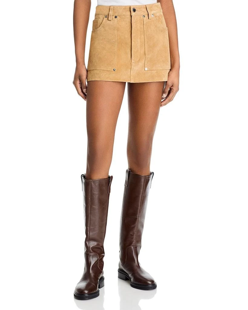 Blank NYC Suede Carpenter Mini Skirt 1