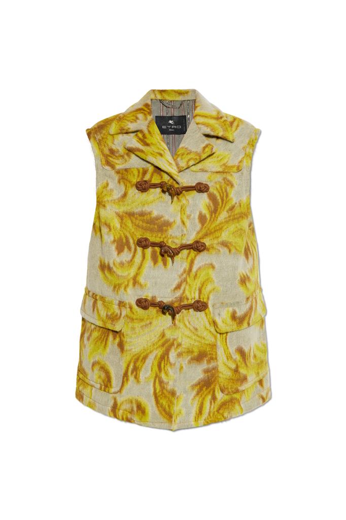 Shop Embroidered wool blend vest on Sale at BeyondStyle