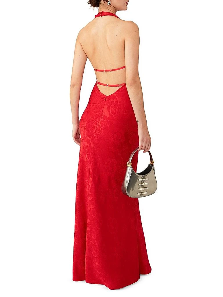 SAU LEE Velma Floral Jacquard Dress 4