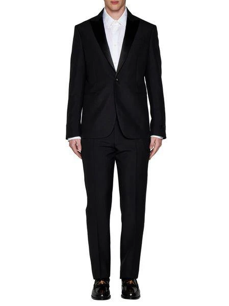 Versace EVENING PANT WITH DUCHESSE DETAIL 4