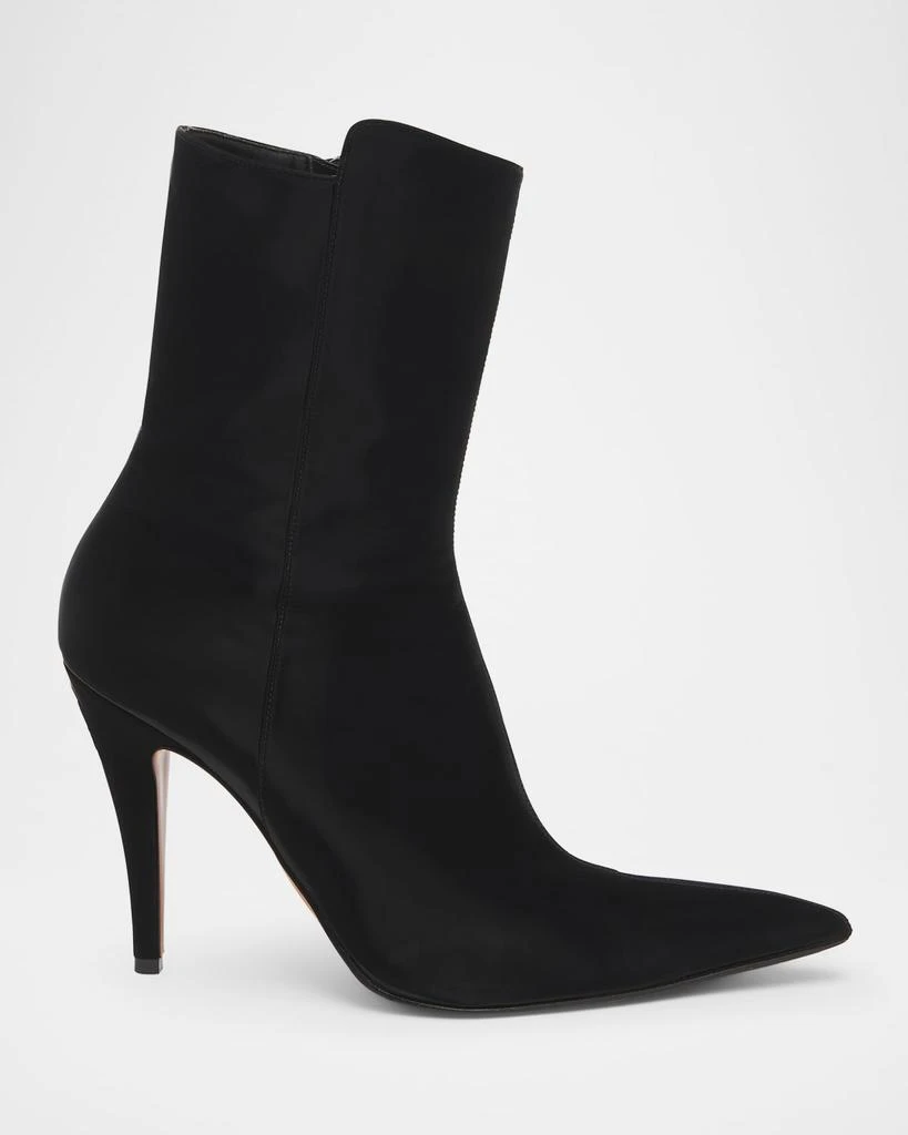 Alexander McQueen Birdee Jersey Coated Stiletto Booties 1