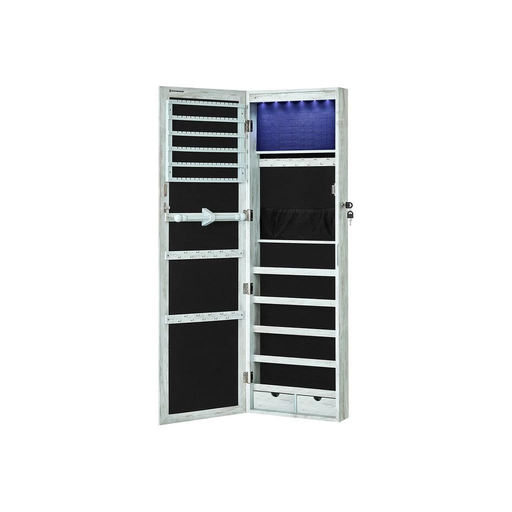 Hivvago 47.2-Inches Wall-Mounted Jewelry Cabinet