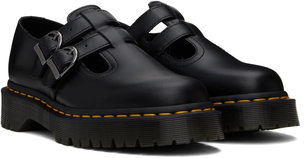 Dr. Martens Black 8065 II Bex Smooth Leather Platform Mary Jane Loafers 4