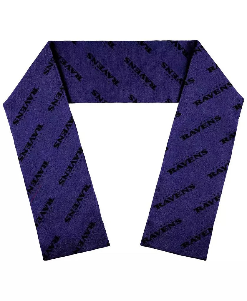 WEAR by Erin Andrews Women's Baltimore Ravens Team Wordmark Scarf 1