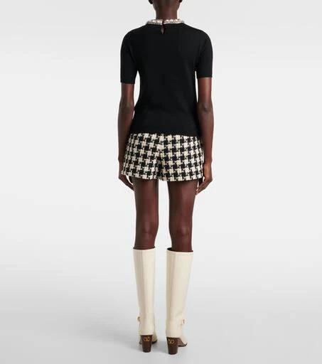 Valentino Embroidered virgin wool top 3