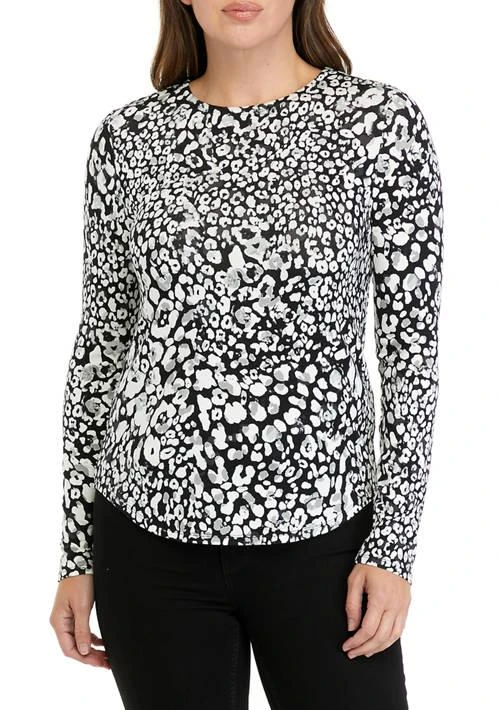 Cupio Womens Long Sleeve Printed T Shirt 1