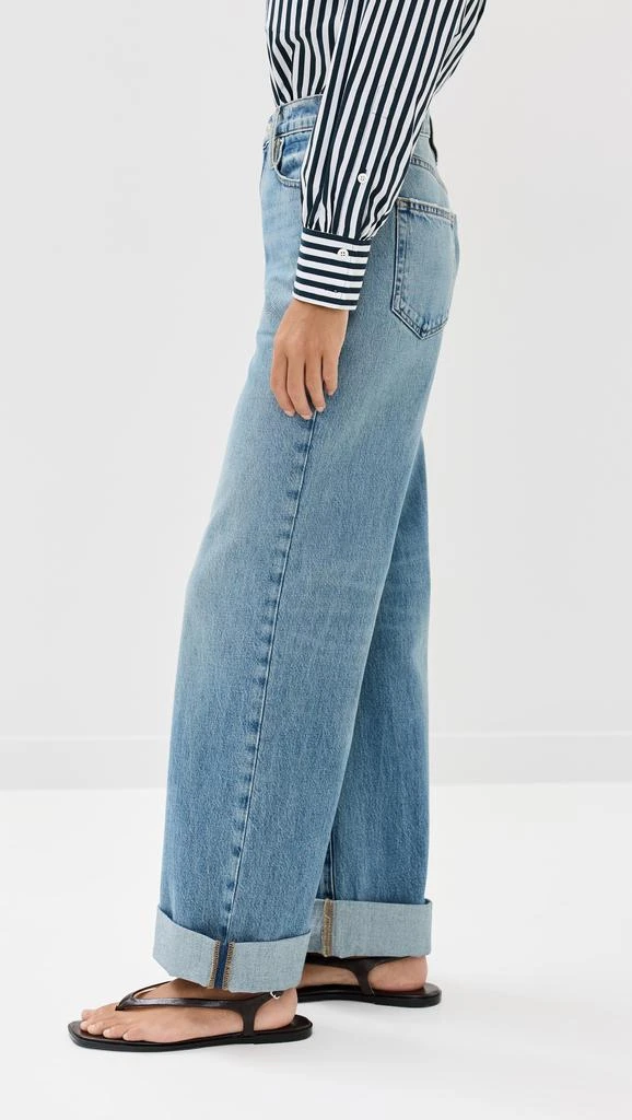 FRAME Le Jane Wide Leg Cuffed Jeans 3
