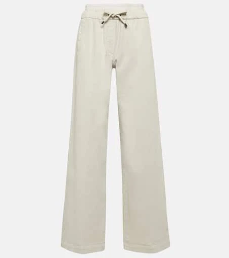 Brunello Cucinelli High-rise wide-leg jeans 1