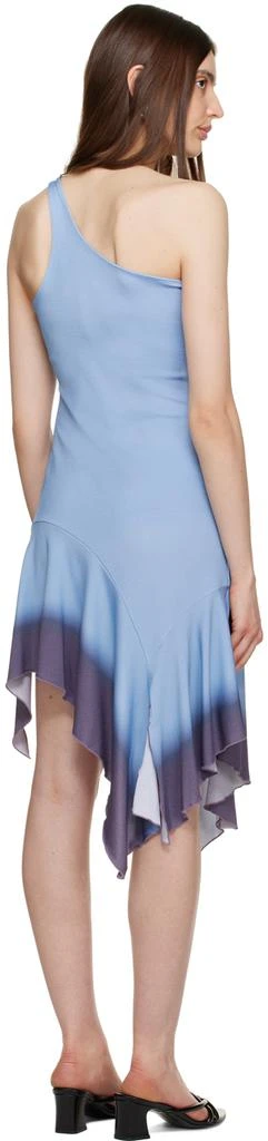 TheOpen Product Blue Single-Shoulder Minidress 3