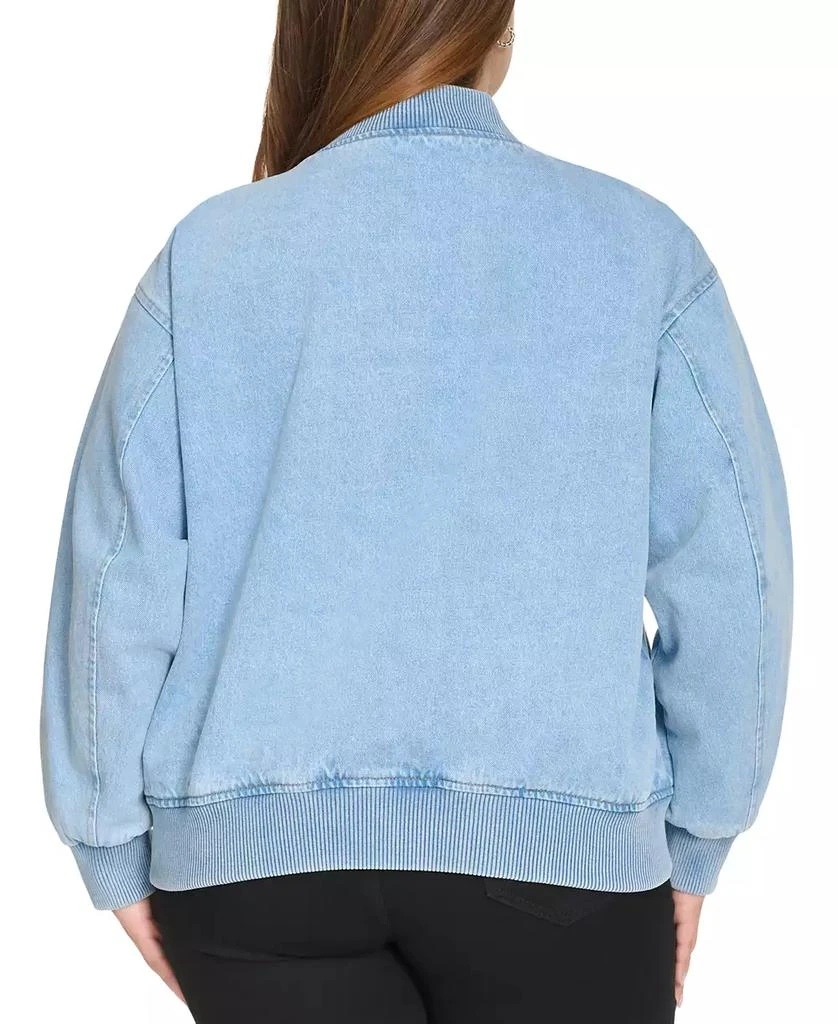Levi
s Plus Size Varsity Cotton Denim Bomber Jacket 2