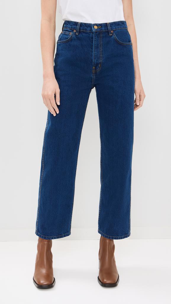 B Sides Plein High Straight Jeans