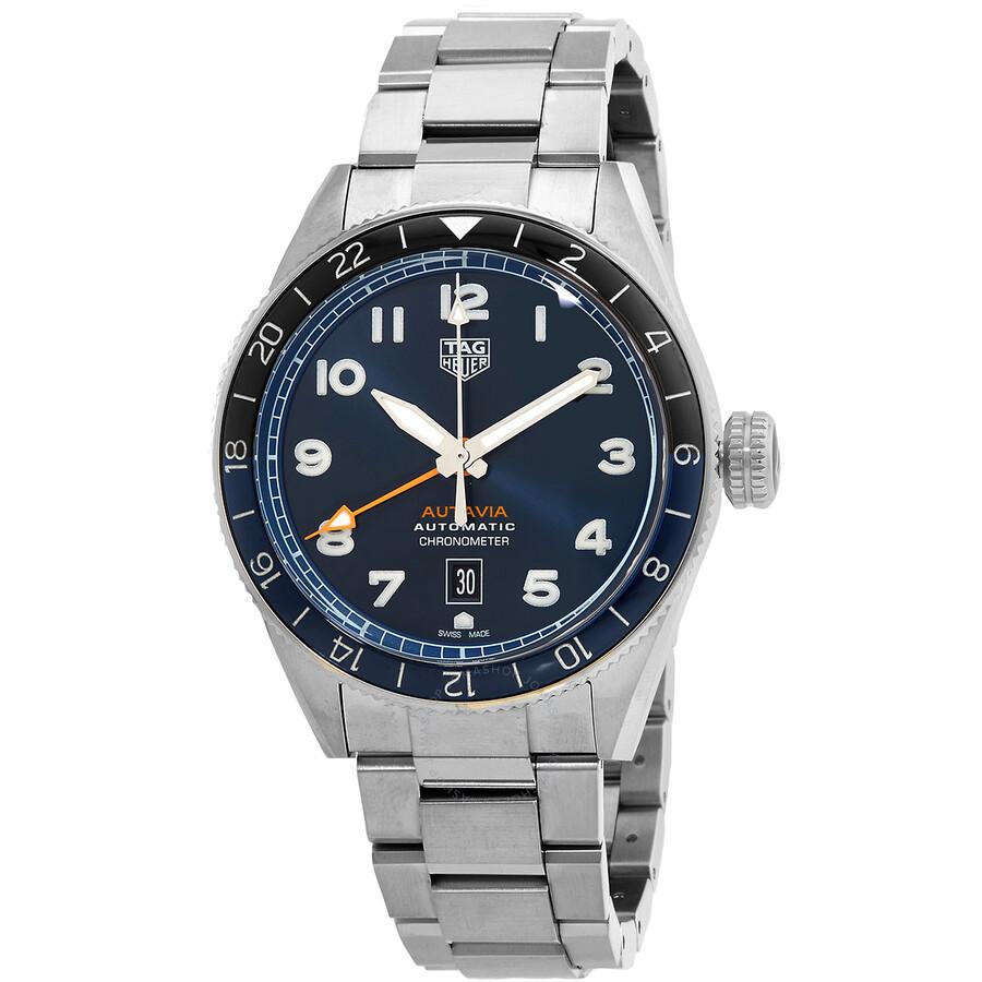 Tag Heuer Autavia Automatic Blue Dial Batman Bezel Men's Watch WBE511A.BA0650