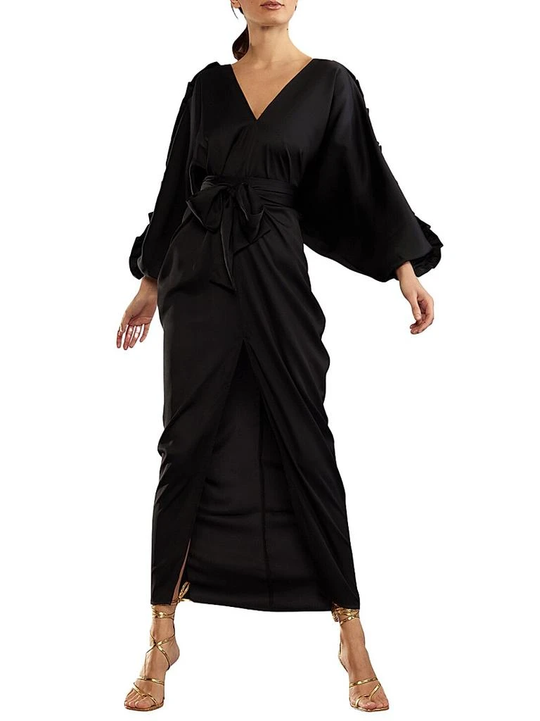 Cynthia Rowley Satin Sash Caftan 1