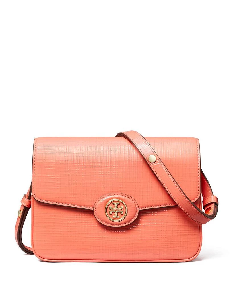Tory Burch Robinson Crosshatched Convertible Shoulder Bag 1