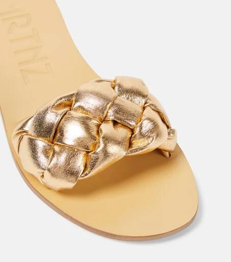 Souliers Martinez Pelota braided leather slides 6