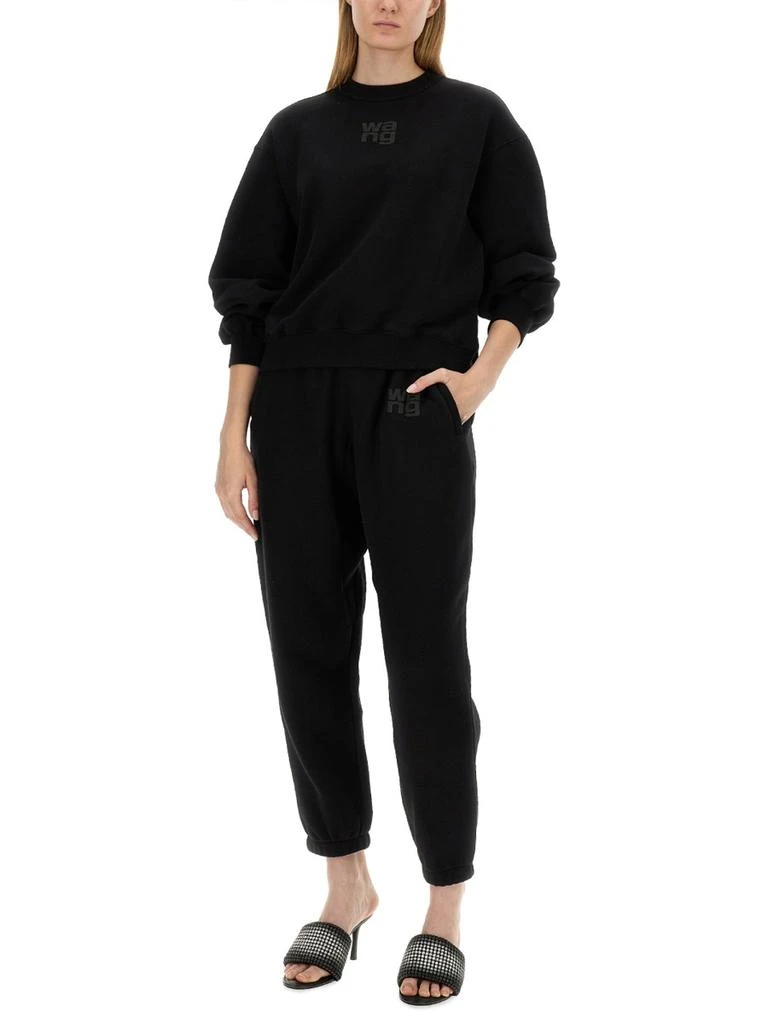 Alexander Wang ESSENTIAL TERRY CREW NECK COTTON SWEATSHIRT 2