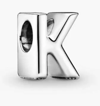 PANDORA Letter K Silver Charm