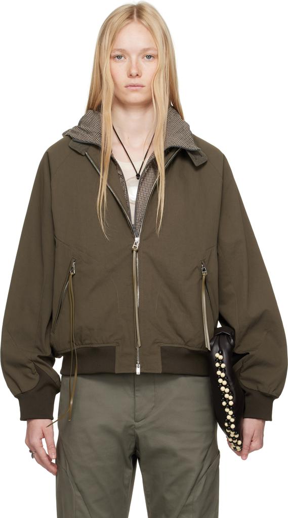 Post Archive Faction Khaki 8.0 Center Bomber Jacket