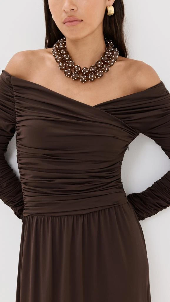 Lele Sadoughi Polka Dot Double Layered Necklace 2