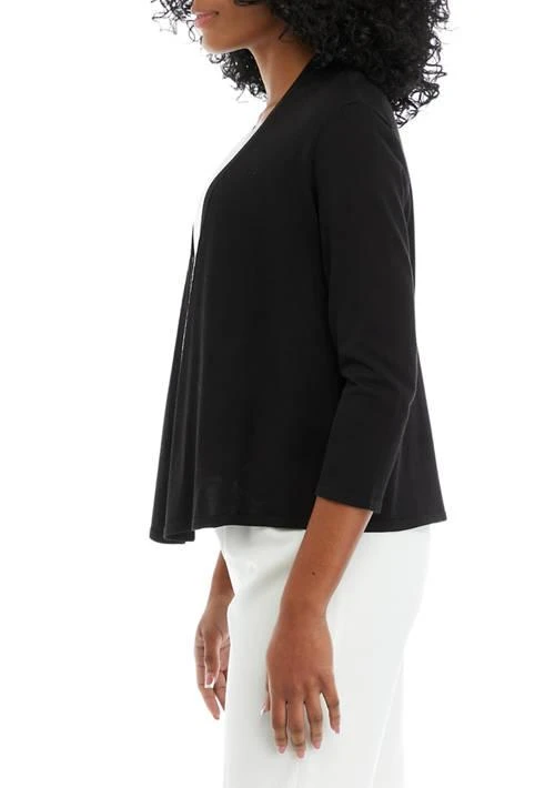 Kasper Womens Self Edge A Line Cardigan 3