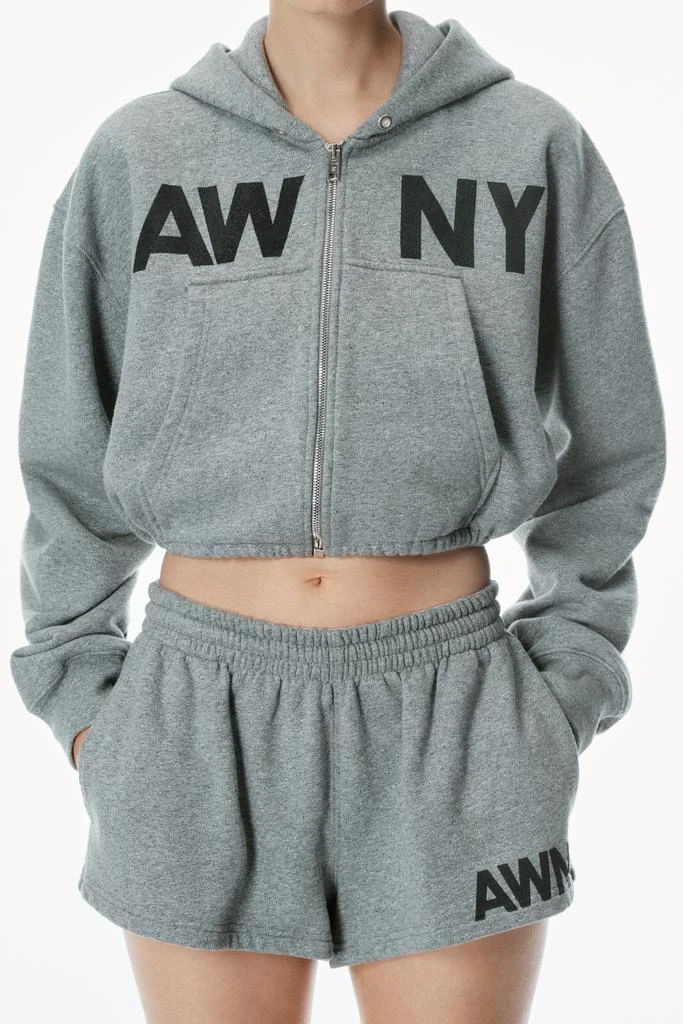 Alexander Wang Deconstructed Logo Wrap Hoodie 6