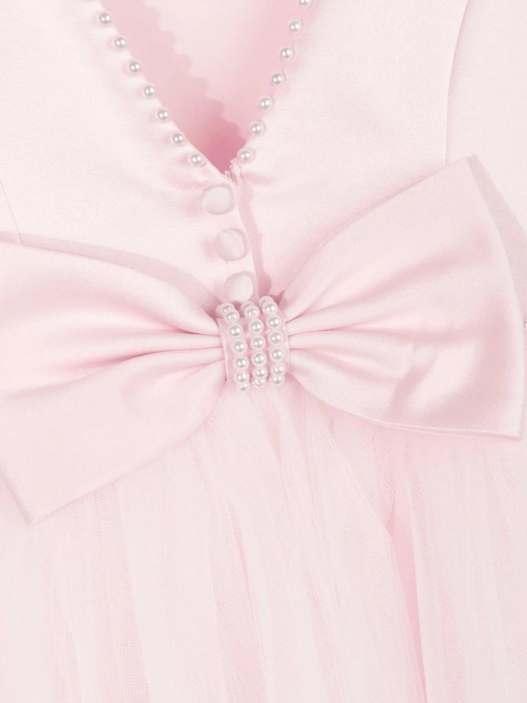 Sarah Louise Girls Ceremonial Ballerina Length Dress in Pink 4
