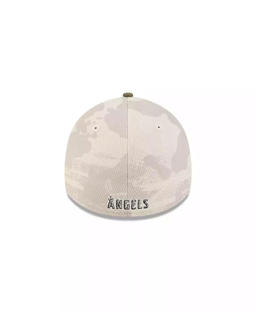 New Era Men's Light Beige/Olive Los Angeles Angels 2025 Armed Forces Day 39THIRTY Flex Hat 4