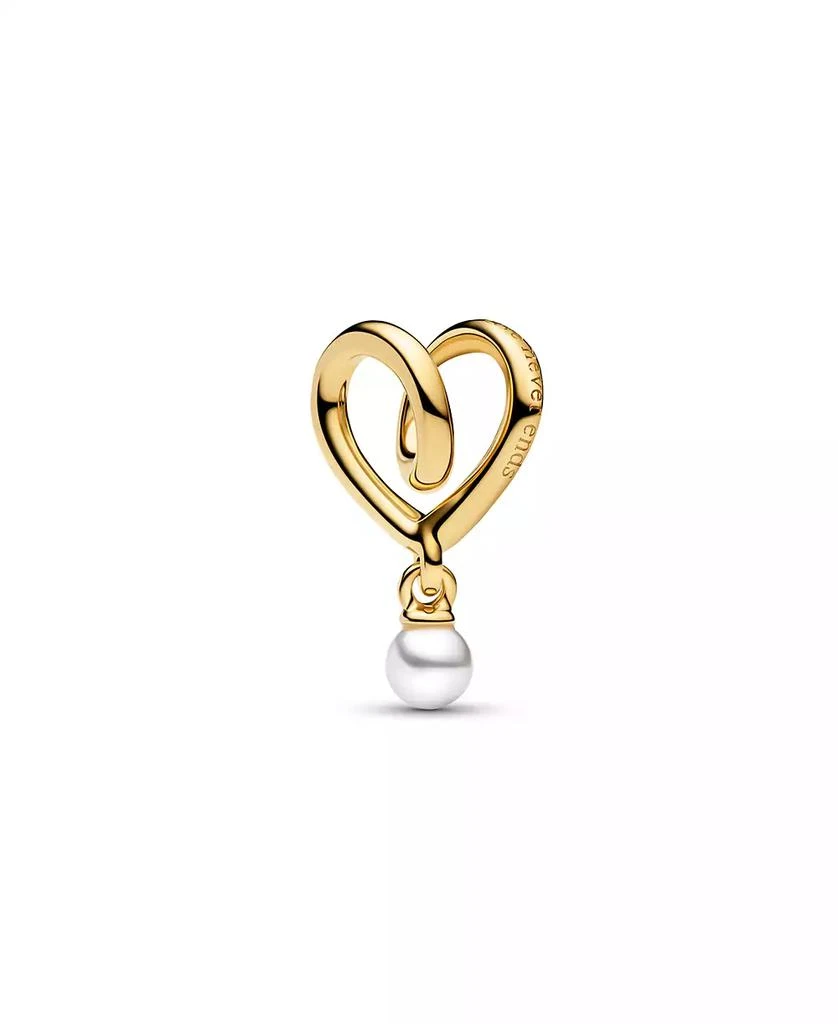 PANDORA Gold Plated Wrapped Heart Charm