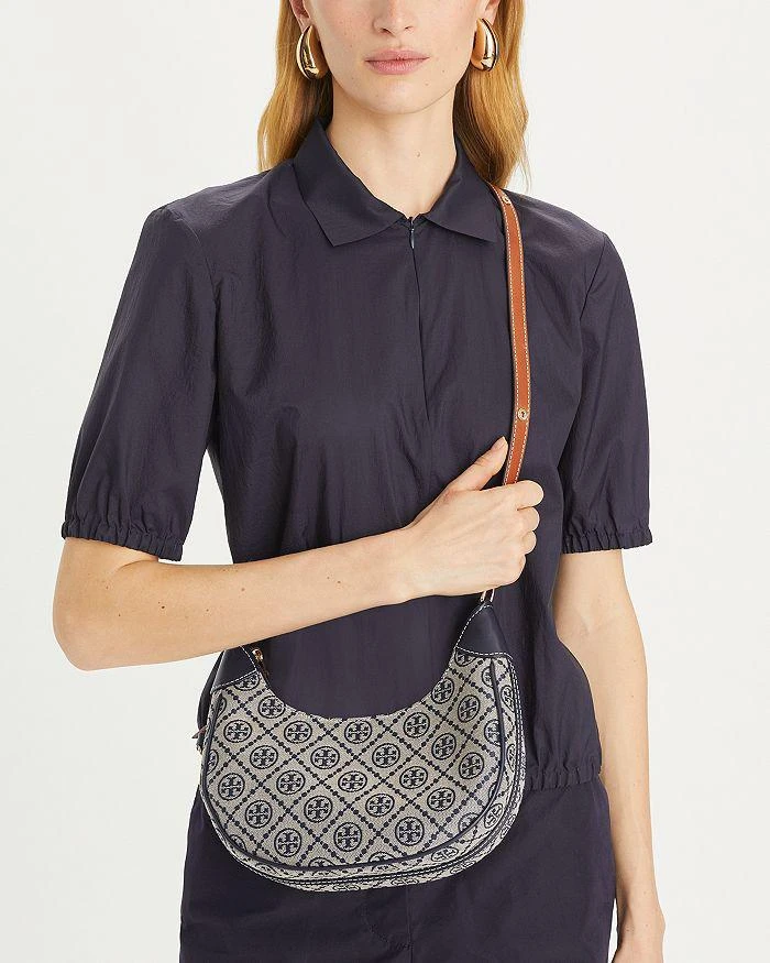 Tory Burch T Monogram Crescent Bag 3